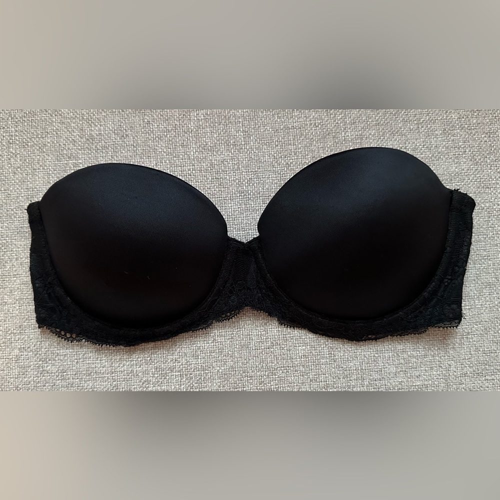 PINK strapless push-up bra